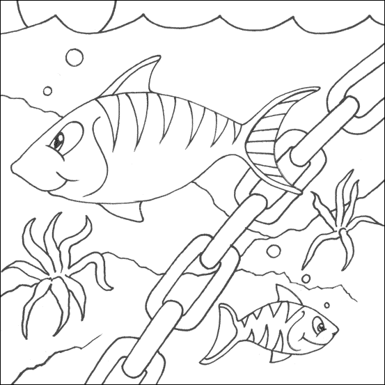 Fish printable coloring pages