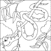 Snake Colouring Page