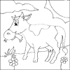Simple Cow Colouring