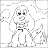 Puppy Colouring Picture