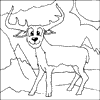 Deer Colouring picture