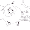 fat pig colouring