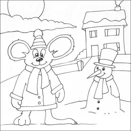 Mouse and Snowman
