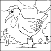 Chicken Colouring Page