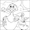Chick Colouring picture