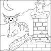 Cat Colouring Picture