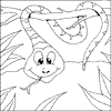 Snake Colouring page