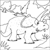 Triceratops Colouring