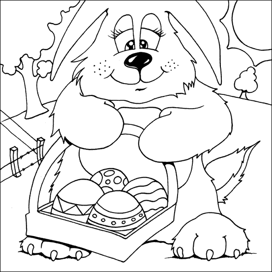 Easter Bunny Colouring