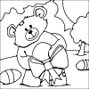 Easter Teddy Coloring