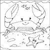 Crab Colouring Picture