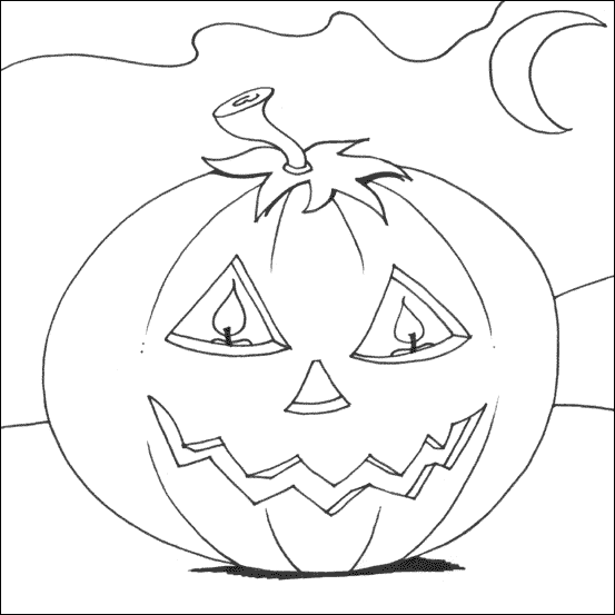 Pumpkin Colouring Page