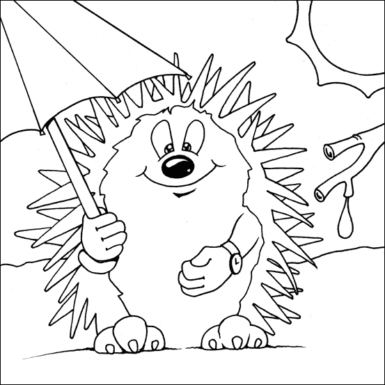 Hedgehog Coloring Picture