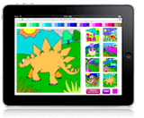 dinosaur ipad colouring game