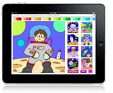 space ipad colouring game