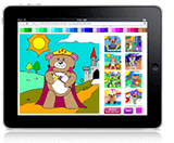 Teddy bear ipad colouring game