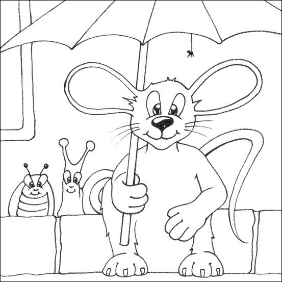 Mouse with Umbrella