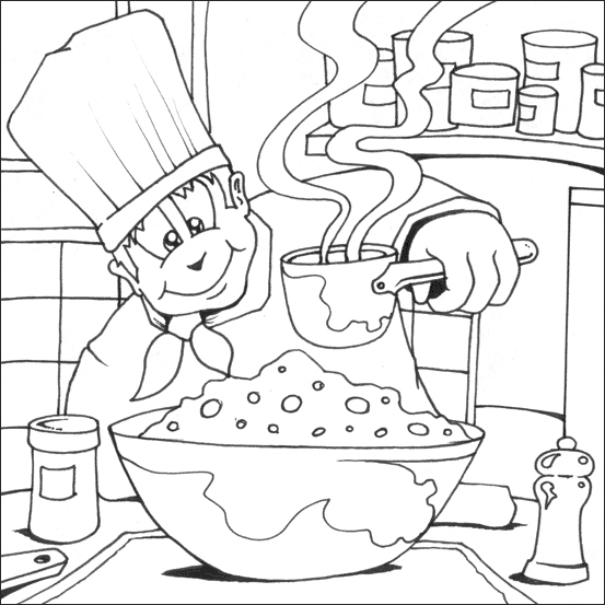 Cooking Colouring
