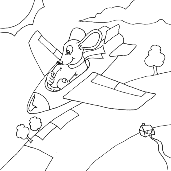 Mouse Flying Plane