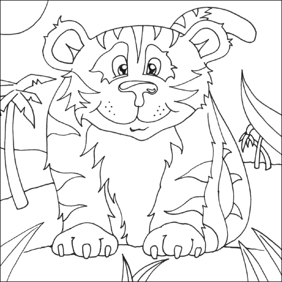 Kids Tiger Drawing